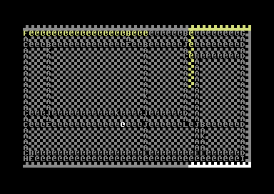 An example of a sewer map produced by the original game.